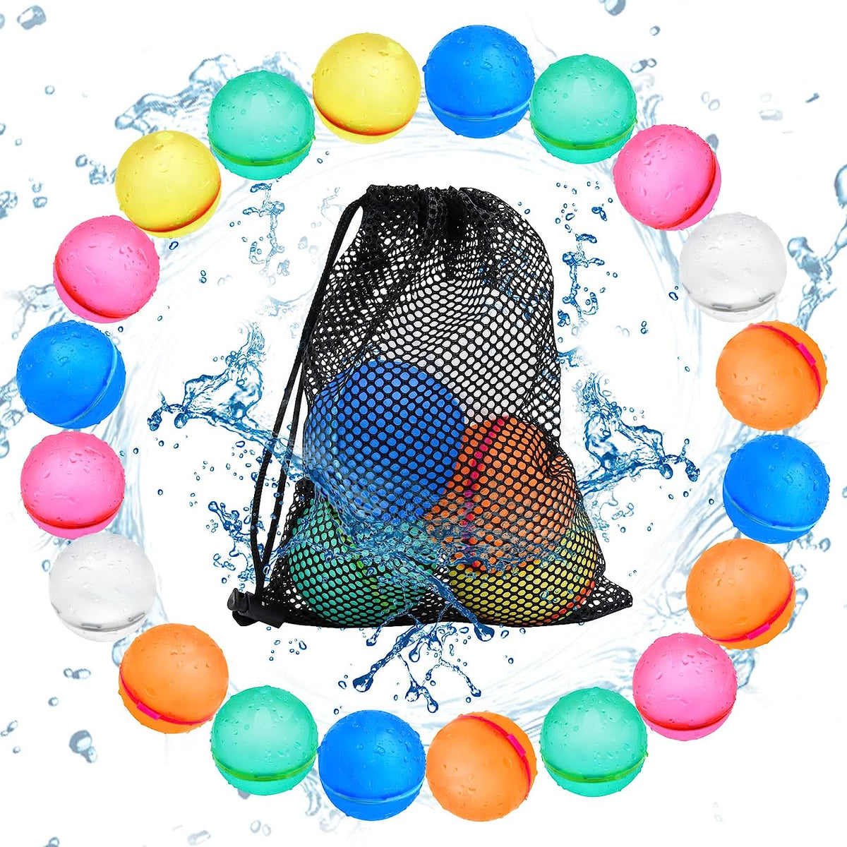 Gadget Hub™ Reusable Water Balloons (12 pcs)